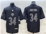 Chicago Bears #34 Walter Payton Black RFLCTV Limited Jersey