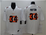 Chicago Bears #34 Walter Payton White Shadow Logo Limited Jersey