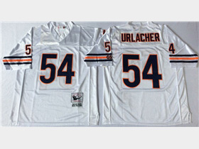 Chicago Bears #54 Brian Urlacher Throwback White Jersey