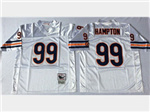 Chicago Bears #99 Dan Hampton Throwback White Jersey