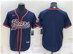 Chicago Bears Navy Baseball Cool Base Team Jersey