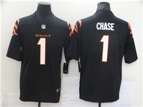 Cincinnati Bengals #1 Ja'Marr Chase Youth Black Vapor Limited Jersey