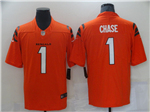 Cincinnati Bengals #1 Ja'Marr Chase Youth Orange Vapor Limited Jersey