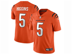 Cincinnati Bengals #5 Tee Higgins Orange Vapor Limited Jersey