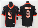 Cincinnati Bengals #9 Joe Burrow Black Drift Fashion Limited Jersey