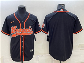 Cincinnati Bengals Black Baseball Cool Base Team Jersey