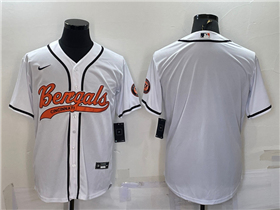 Cincinnati Bengals White Baseball Cool Base Team Jersey