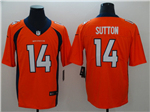 Denver Broncos #14 Courtland Sutton Orange Vapor Limited Jersey