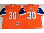 Denver Broncos #30 Terrell Davis Orange Throwback Jersey