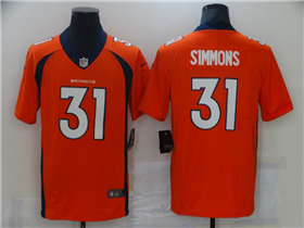 Denver Broncos #31 Justin Simmons Orange Vapor Limited Jersey