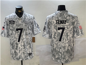 Denver Broncos #7 John Elway Arctic Camo 2024 Salute To Service Limited Jersey