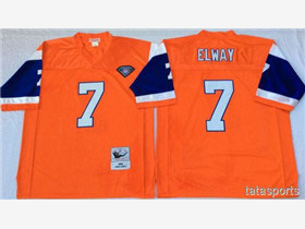 Denver Broncos #7 John Elway 1994 Throwback Orange Jersey