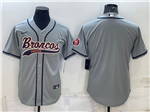 Denver Broncos Gray Baseball Cool Base Team Jersey