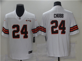 Cleveland Browns #24 Nick Chubb White 1946 Collection Vapor Limited Jersey