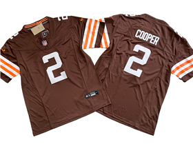 Cleveland Browns #2 Amari Cooper Brown Vapor F.U.S.E. Limited Jersey