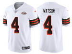 Cleveland Browns #4 Deshaun Watson White 1946 Collection Vapor Limited Jersey