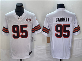 Cleveland Browns #95 Myles Garrett White 1946 Collection Vapor F.U.S.E. Limited Jersey