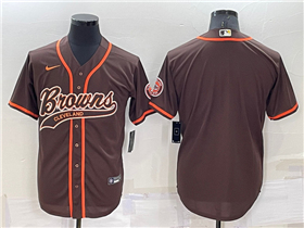 Cleveland Browns Brown Baseball Cool Base Team Jersey