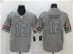 Tampa Bay Buccaneers #12 Tom Brady Gray Gridiron Gray Limited Jersey