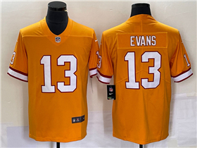 Tampa Bay Buccaneers #13 Mike Evans Orange Throwback Vapor Limited Jersey