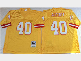 Tampa Bay Buccaneers #40 Mike Alstott Throwback Orange Jersey