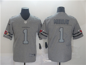 Arizona Cardinals #1 Kyler Murray Gray Gridiron Gray Limited Jersey