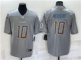 Los Angeles Chargers #10 Justin Herbert Gray Atmosphere Fashion Limited Jersey