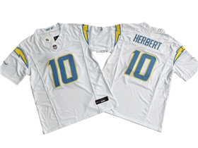 Los Angeles Chargers #10 Justin Herbert White Vapor F.U.S.E. Limited Jersey