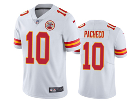 Kansas City Chiefs #10 Isaih Pacheco White Vapor Limited Jersey