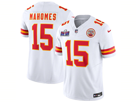 Kansas City Chiefs #15 Patrick Mahomes White Super Bowl LVIII F.U.S.E. Limited Jersey