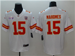 Kansas City Chiefs #15 Patrick Mahomes White Super Bowl LVIII Limited Jersey