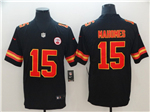 Kansas City Chiefs #15 Patrick Mahomes Youth Black Vapor Limited Jersey