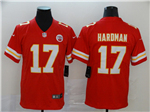 Kansas City Chiefs #17 Mecole Hardman Red Vapor Limited Jersey