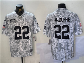 Kansas City Chiefs #22 Trent McDuffie Arctic Camo 2024 Salute To Service Limited Jersey