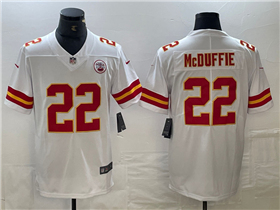 Kansas City Chiefs #22 Trent McDuffie White Vapor Limited Jersey