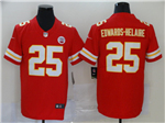 Kansas City Chiefs #25 Clyde Edwards-Helaire Red Vapor Limited Jersey