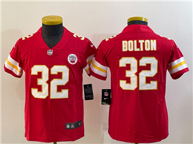 Kansas City Chiefs #32 Nick Bolton Youth Red Vapor Limited Jersey