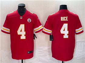 Kansas City Chiefs #4 Rashee Rice Red Vapor Limited Jersey