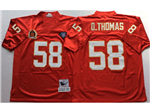 Kansas City Chiefs #58 Derrick Thomas Throwback Red Jersey