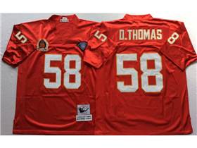 Kansas City Chiefs #58 Derrick Thomas Throwback Red Jersey