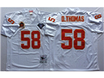 Kansas City Chiefs #58 Derrick Thomas Throwback White Jersey