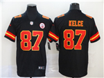 Kansas City Chiefs #87 Travis Kelce Black Vapor Limited Jersey