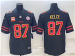 Kansas City Chiefs #87 Travis Kelce Black Gold Vapor Limited Jersey