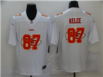 Kansas City Chiefs #87 Travis Kelce White Shadow Logo Limited Jersey