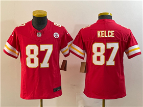 Kansas City Chiefs #87 Travis Kelce Youth Red Vapor F.U.S.E. Limited Jersey