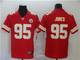 Kansas City Chiefs #95 Chris Jones Red Vapor Limited Jersey