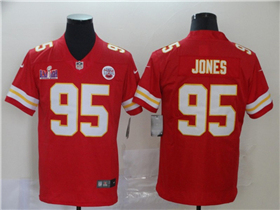 Kansas City Chiefs #95 Chris Jones Red Super Bowl LVIII Limited Jersey