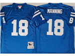 Indianapolis Colts #18 Peyton Manning 2006 Throwback Blue Jersey