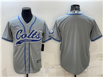 Indianapolis Colts Gray Baseball Cool Base Team Jersey