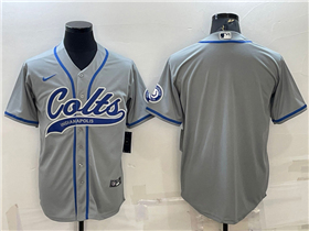 Indianapolis Colts Gray Baseball Cool Base Team Jersey